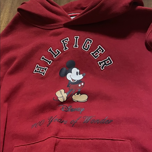 Tommy Hilfiger Other - Tommy Hilfiger Red Mickey Mouse Hoodie